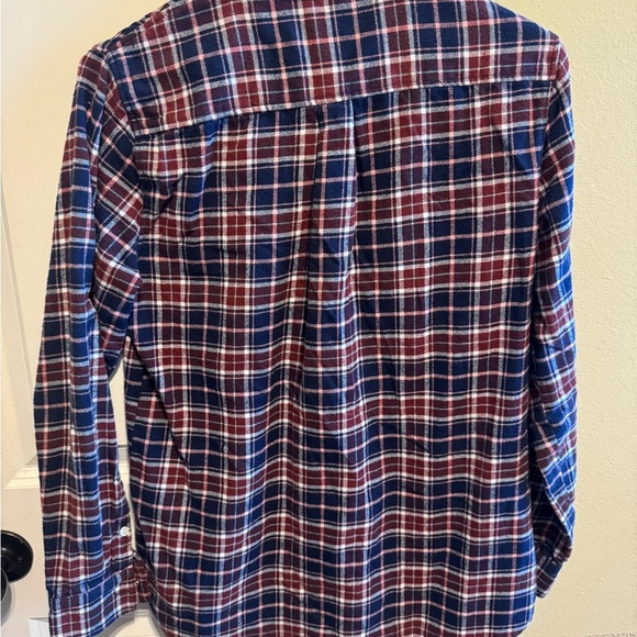 Banana Republic Women’s Plaid Flannel Long Sleeve Shirt Boyfriend Sz S - Picture 6 of 11